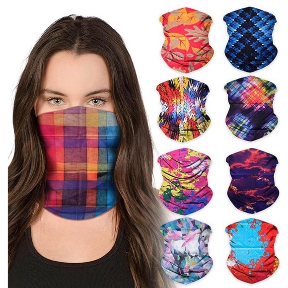 Neck Gaiter Face Mask Bandana (9 Pack) - Picture 1 of 7